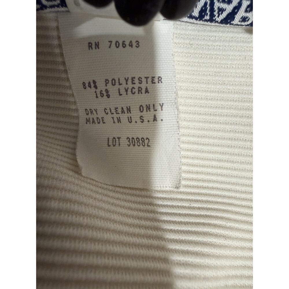 Jessica Howard Ivory Zip-Front Jacket & Black Pants Suit – Size 16 - Picture 7 of 15